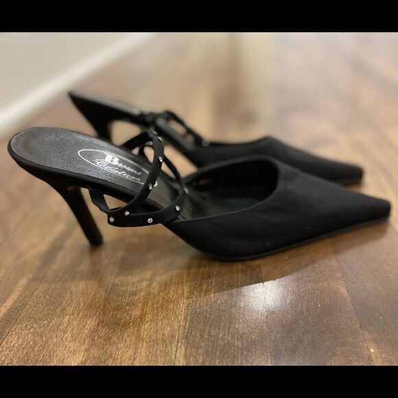 HEELS for women 🖤 BROWNS Couture✨ VINTAGE ✨ size 37 - Picture 1 of 9